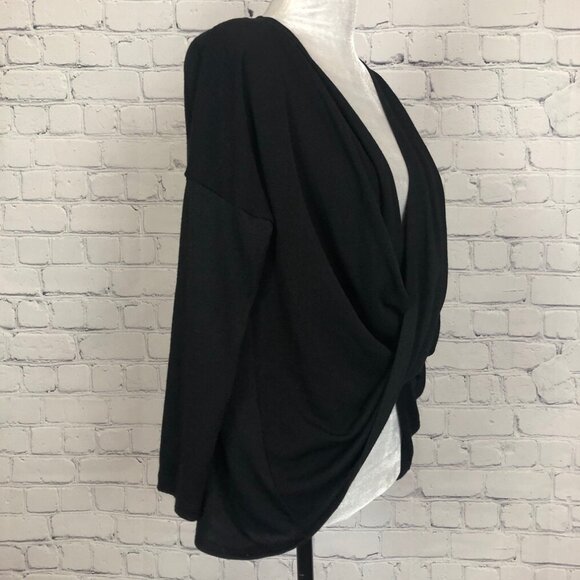 Clara Sunwoo Black Twist Front Sweater Size S - Picture 2 of 7
